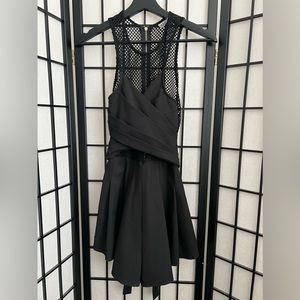 Angel Biba Black Fishnet Dress